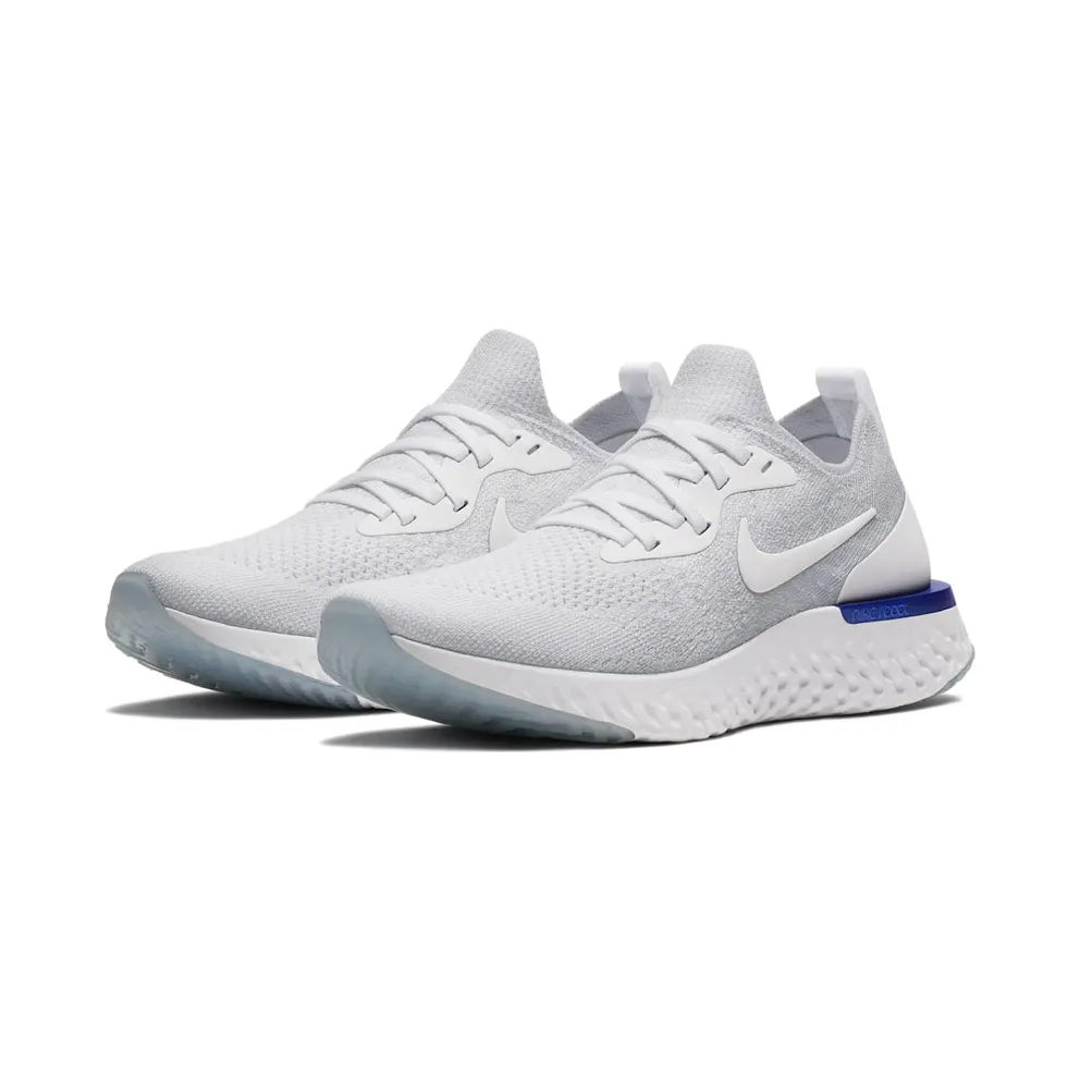 Nike Epic React Flyknit White Racer Blue (W) White/White-Racer Blue (AQ0070-100)