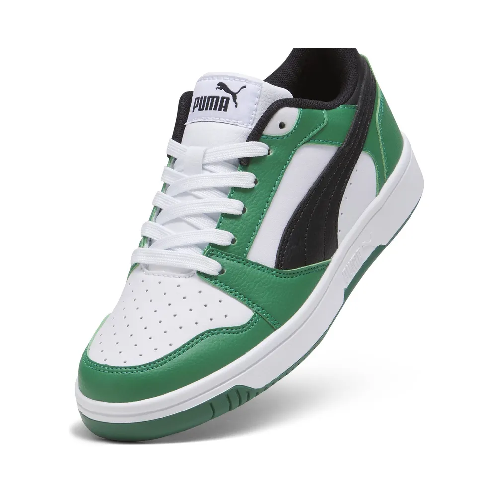 Puma Rebound V6 Lo “Puma White / Puma Black / Archive Green” (393833_05)