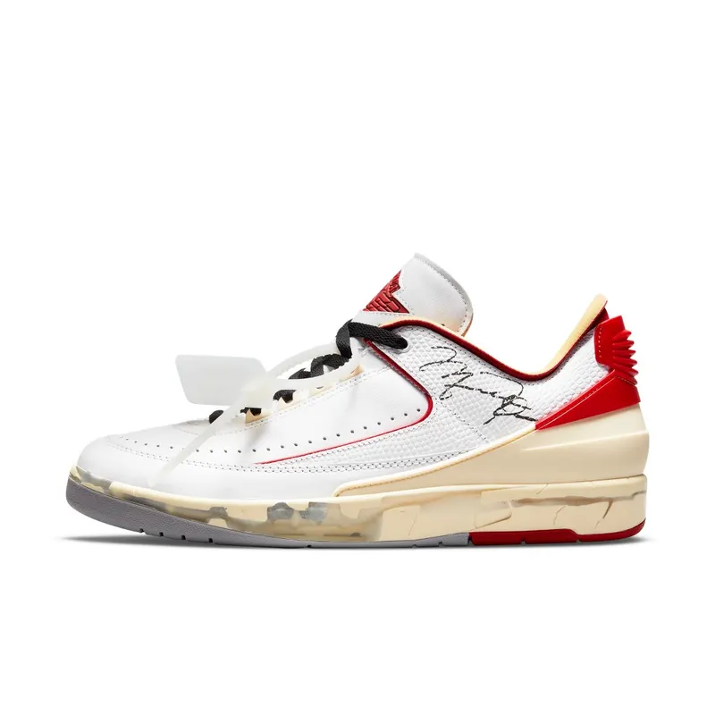 Air Jordan 2 x Off-White Retro Low SP White Red (DJ4375-106)