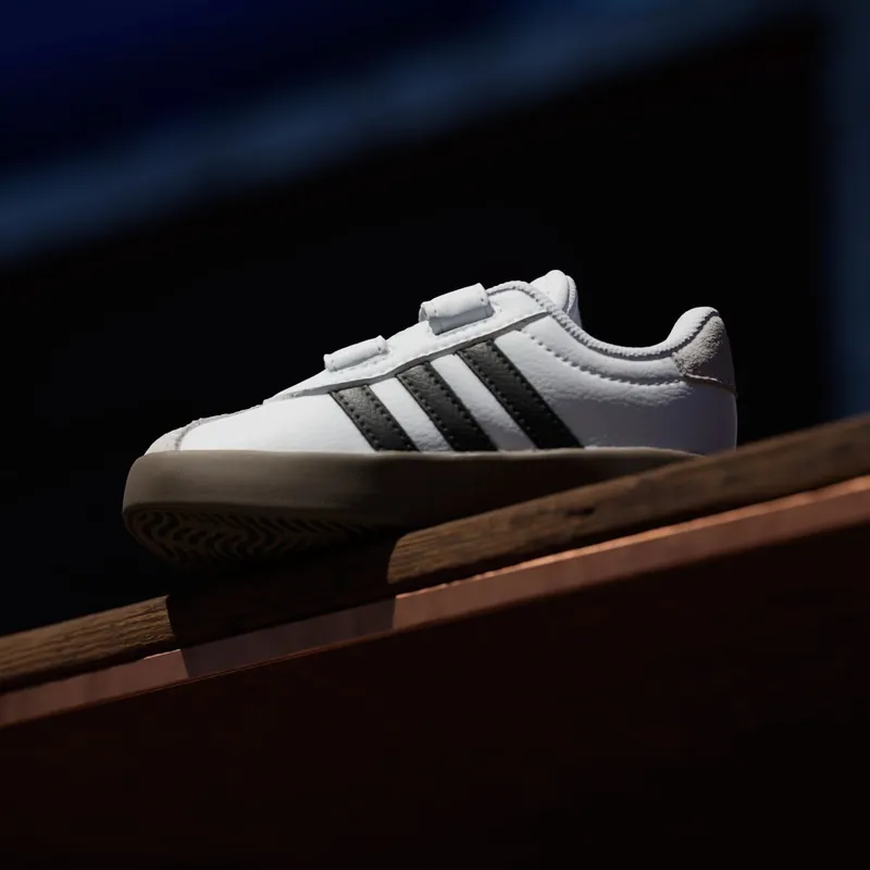 Adidas VL Court 3.0 Skateboard Shoes Kids Cloud White / Core Black / Grey One (ID9157)