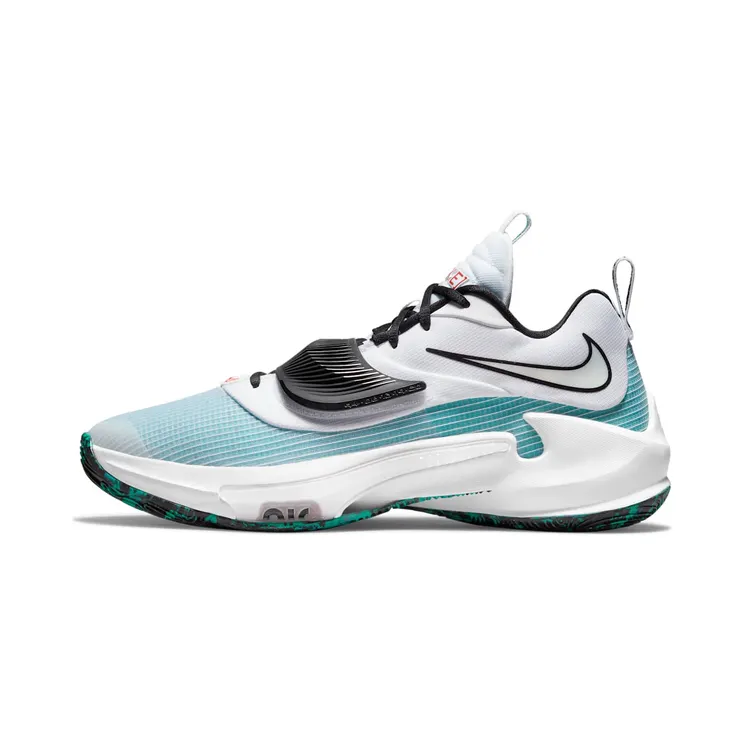 Nike Zoom Freak 3 “White / Clear Emerald / Total Orange / Black” (DA0694-101)