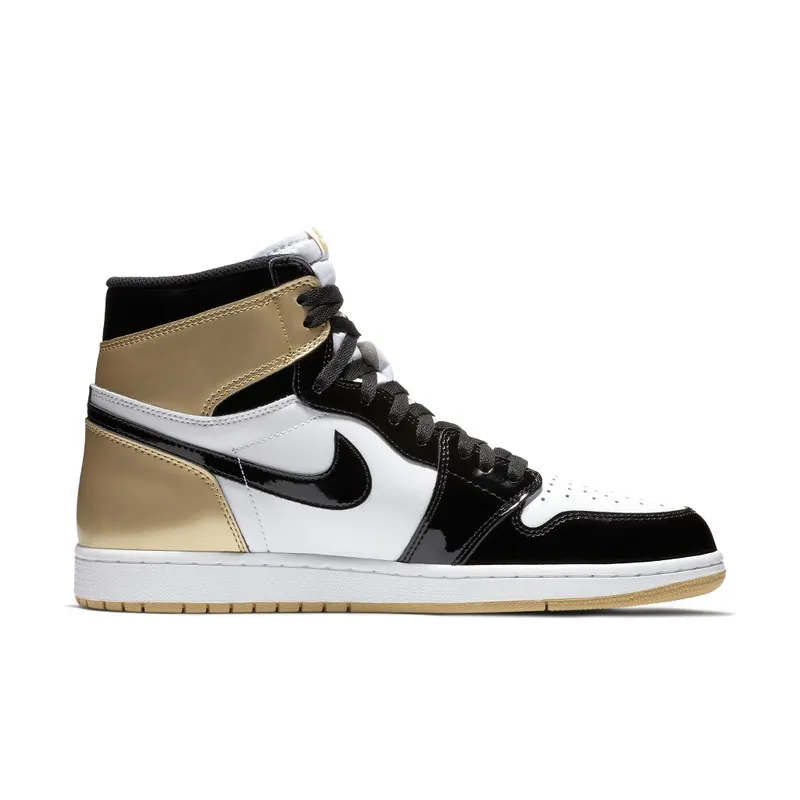 Jordan 1 Retro High Gold Top 3 Black/Black-Metallic Gold (861428-001)