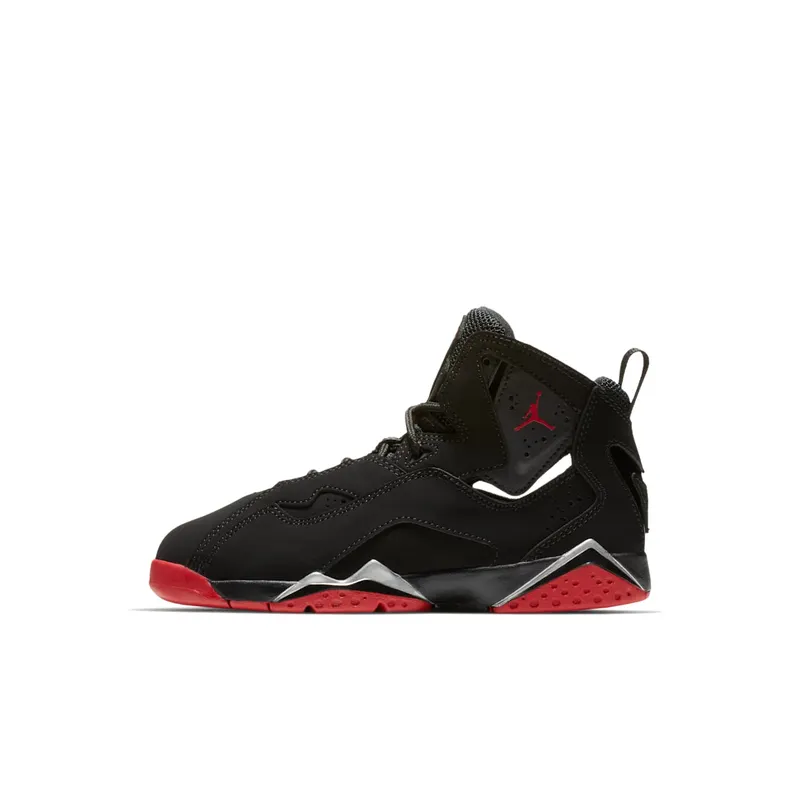 Jordan True Flight Black Gym Red Metallic Silver (PS) Black/Gym Red-Metallic Silver (343796-003)