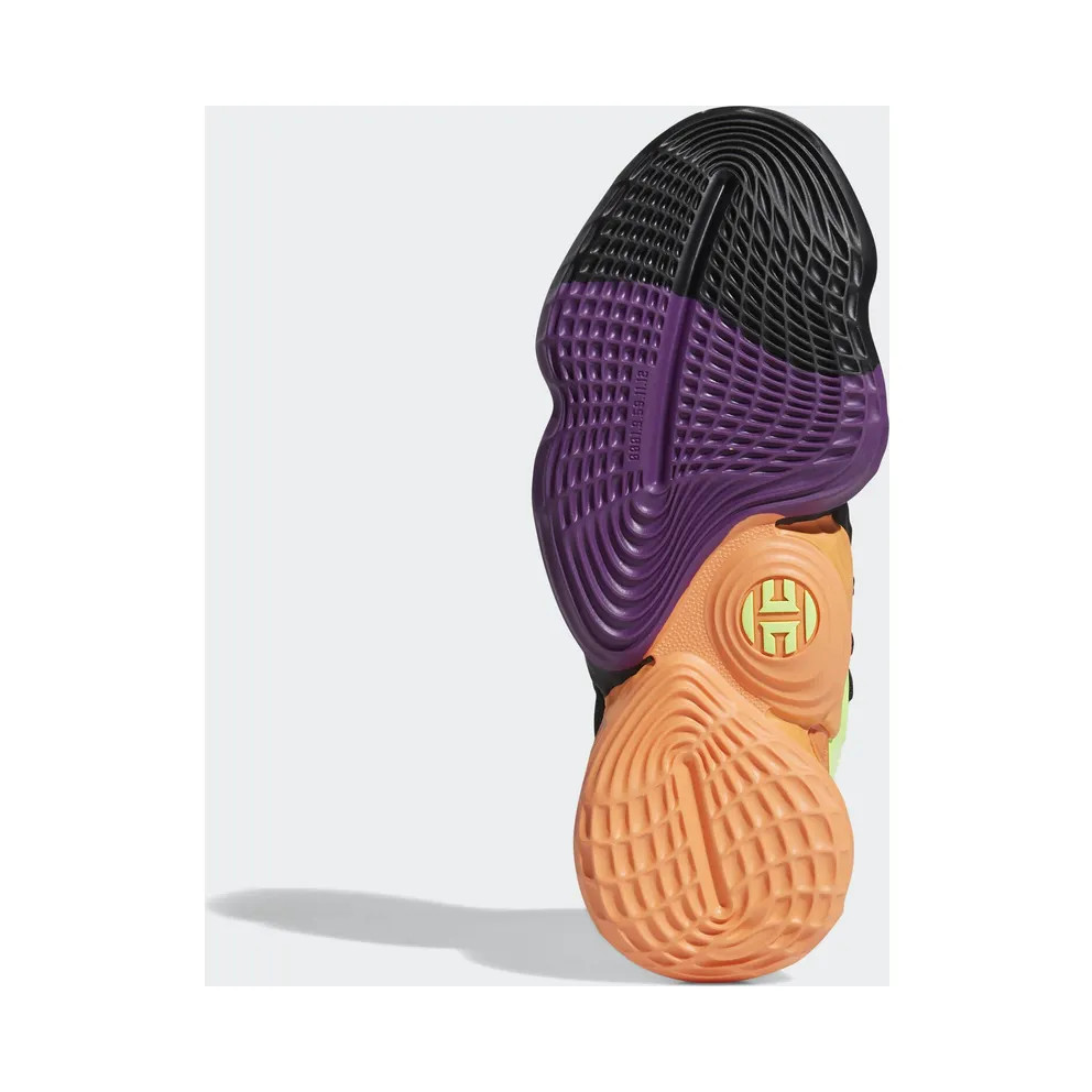 adidas Harden Vol. 4 Black Green Orange Core Black/Amber Tint/Glory Purple (FV4713)