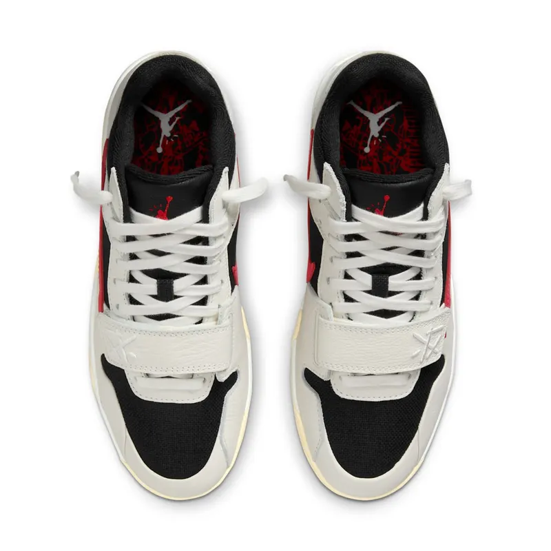 Jordan x Travis Scott Air Jordan Jumpman “Sail/University Red-Black-Muslin” (FZ8117-101)