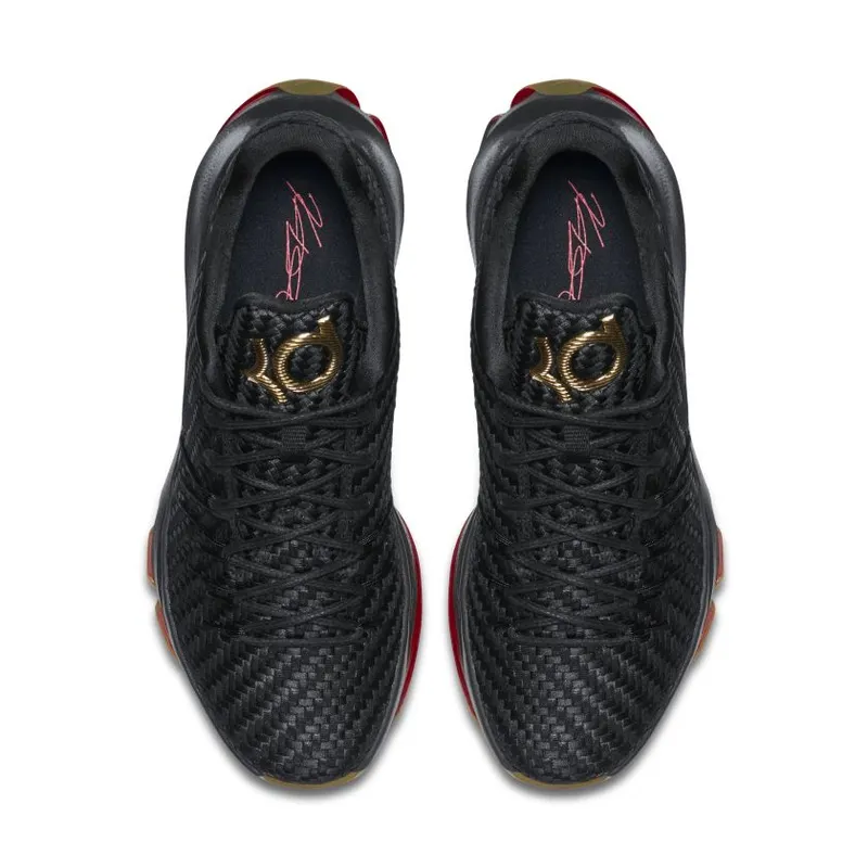 Nike KD 8 EXT Woven Wonder Black/Black-Metallic Gold-Laser Crimson (806393-001)