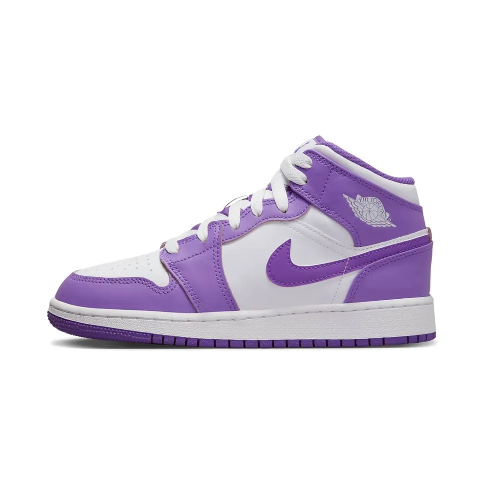 AIR Jordan 1 MID GS “White / Purple Venom” (DQ8423-511)