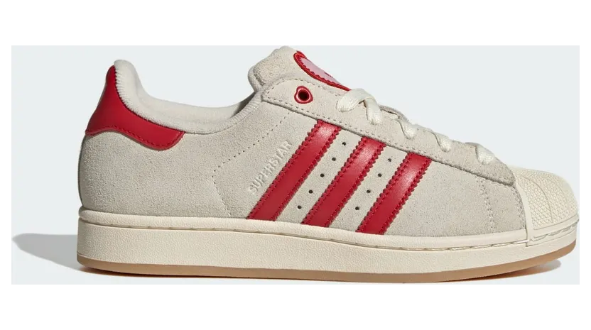 Adidas SUPERSTAR II SCHOENEN Cream White / Better Scarlet / Sandy Pink (KH9037)