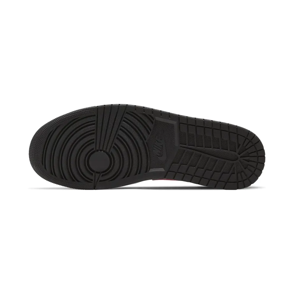 Jordan 1 Mid Pink Shadow Black/Hot Punch-Light Smoke Grey (554724-059)
