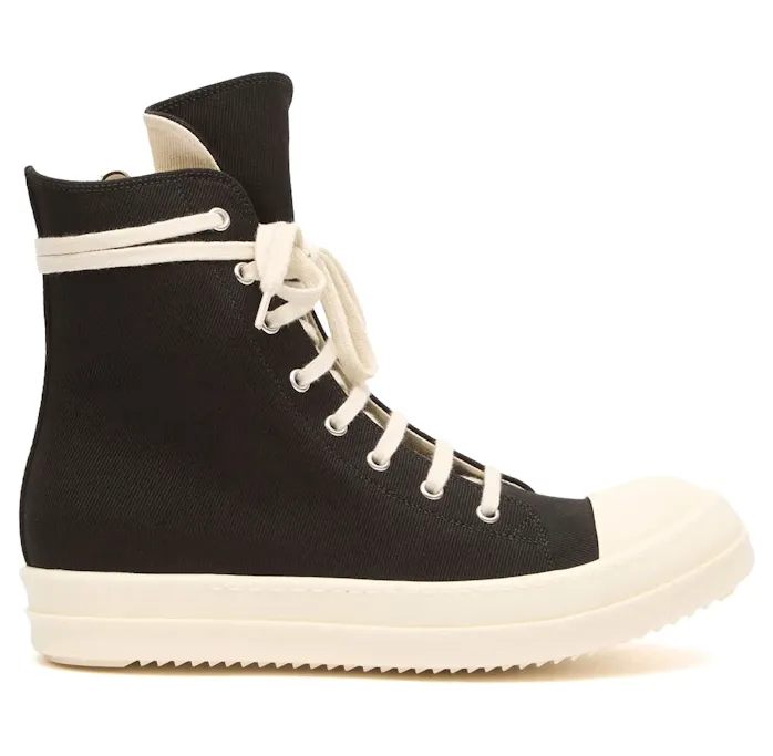 Rick Owens DRKSHDW Denim Sneaks Black Milk (DS01F4800-DO-911)