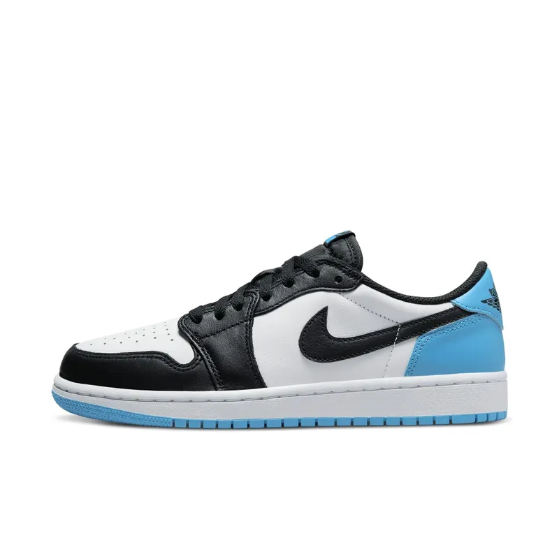 Air Jordan 1 Low Black and Dark Powder Blue (CZ0775-104)