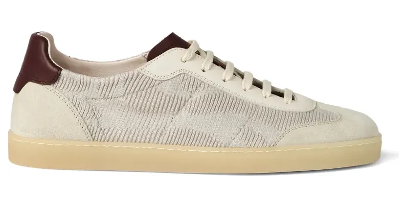 Brunello Cucinelli Sneakers in Strickoptik – Blau (MZUTSGJ344CUR26)