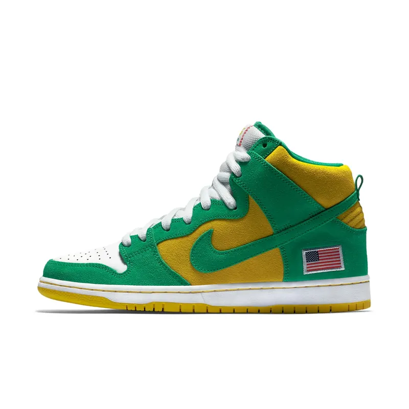 Nike Dunk SB High Oakland Athletics Stadium Green/Stadium Green-Black-Speed Yellow (305050-337)