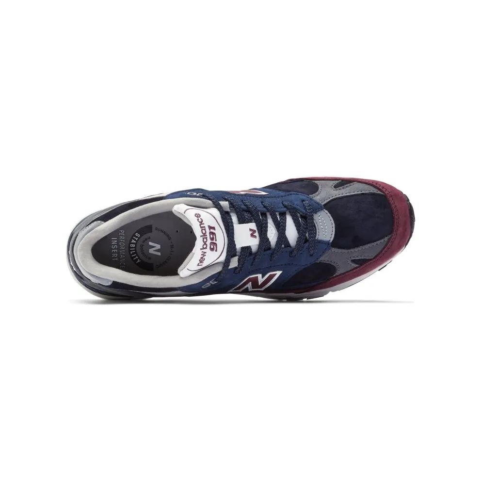 New Balance 991 Navy Burgundy (M991RKB)