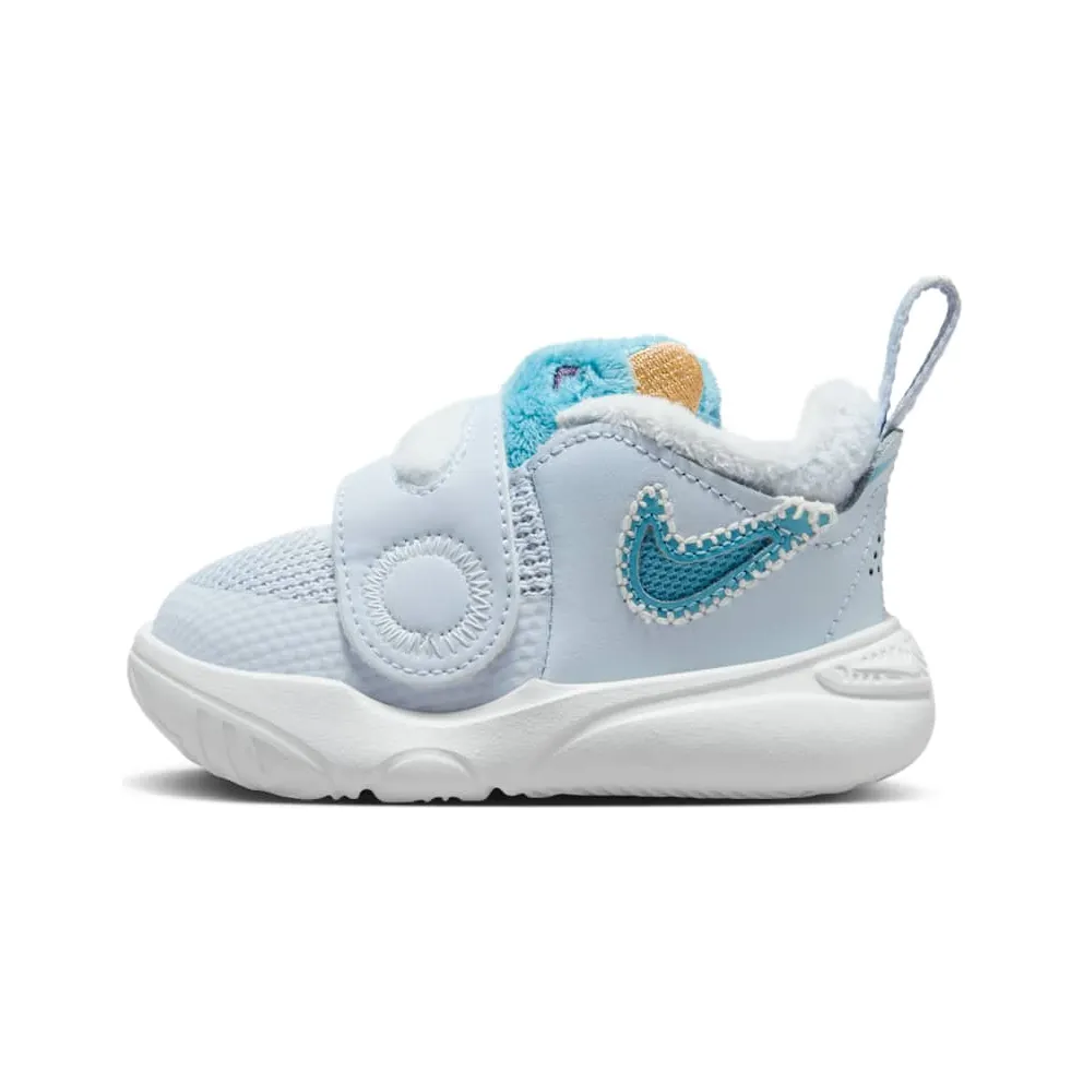 Nike Team Hustle D 11 Football Grey Summit White Celestial Gold Denim Turquoise (FZ1247-001)