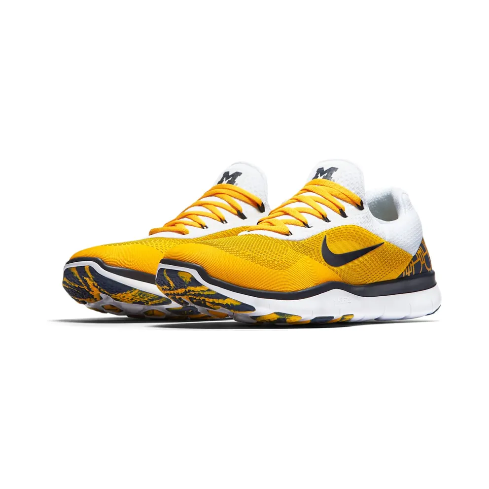Nike Free Trainer V7 Week Zero Michigan Amarillo/College Navy-White (AA0881-700)