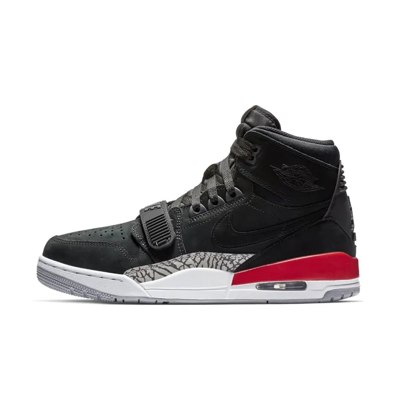 Jordan Legacy 312 Black Fire Red Black/Black-Fire Red (AV3922-060)