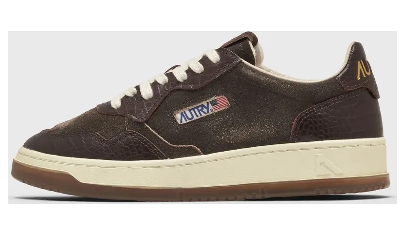 Autry Action Shoes WMNS MEDALIST LOW Black / Brown