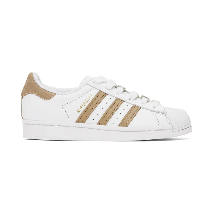 adidas Originals White & Beige Superstar W Sneakers (GZ0868)