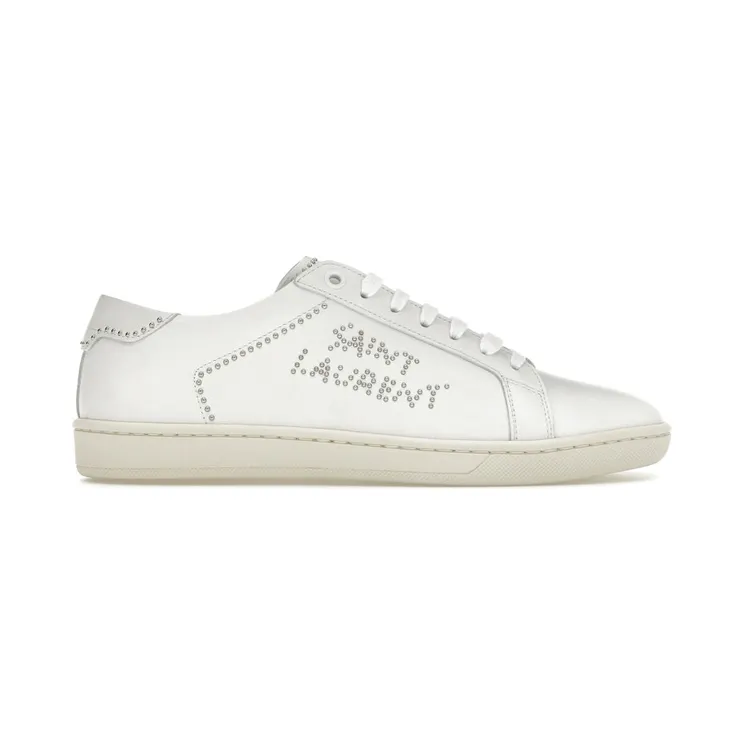 Saint Laurent Studded Low Top White (711246AAASW)