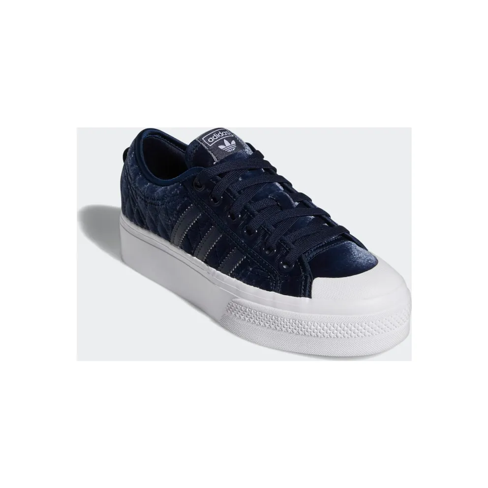 adidas NIZZA PLATFORM W Navy Blue / White / Cloud White (H02685)