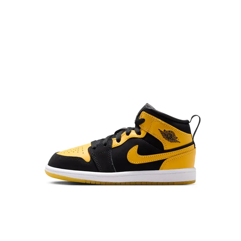 Jordan 1 Mid PS “Black Varsity Maize White” (HJ5942-071)