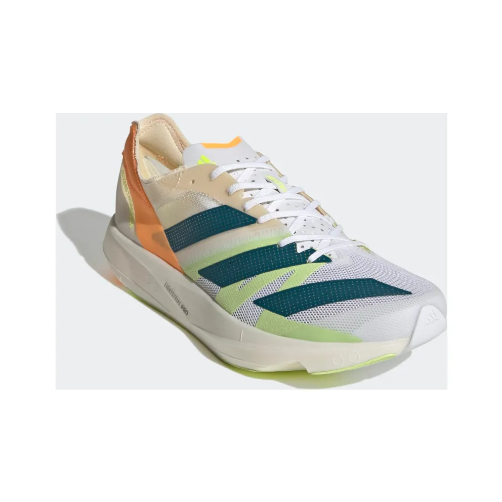 adidas Adizero Takumi Sen 8 Cloud White / Real Teal / Flash Orange (GX8148)