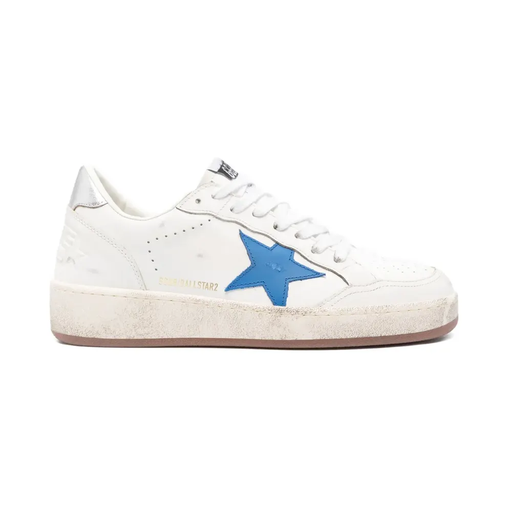 Golden Goose Ball Star 2 leren with sterdetail – White (GMF00804F007324)