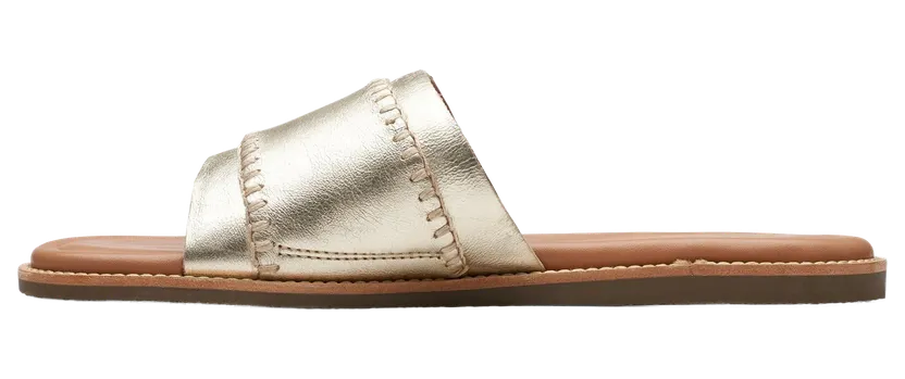 Clarks Maritime Mules “Champagne Leather” (26176400)
