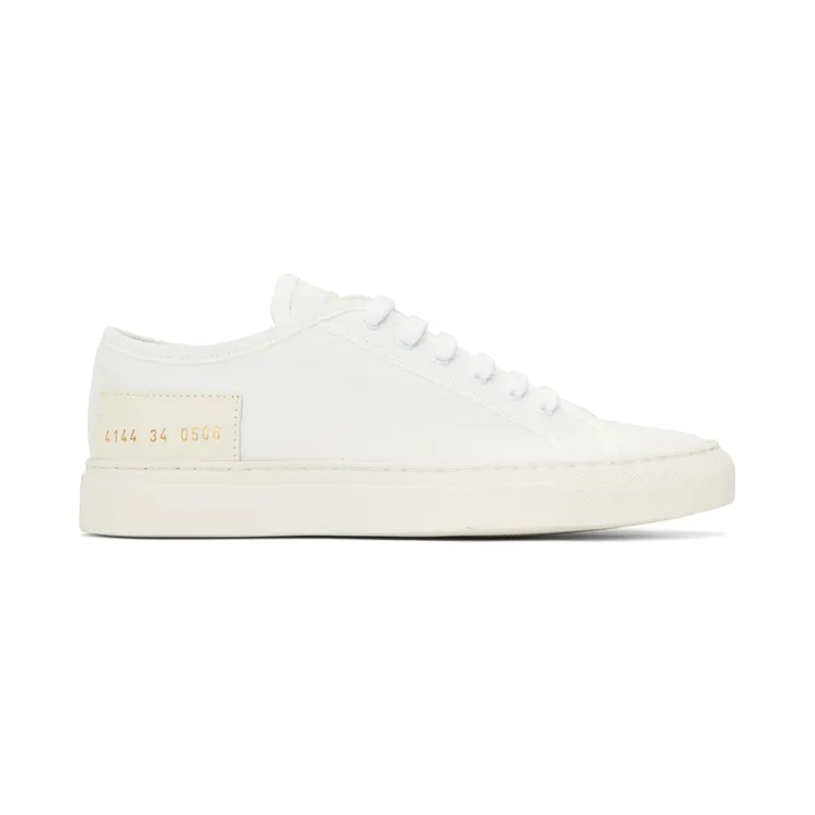 Common Projects White & Off-White Tournament Low Sneakers (4144)