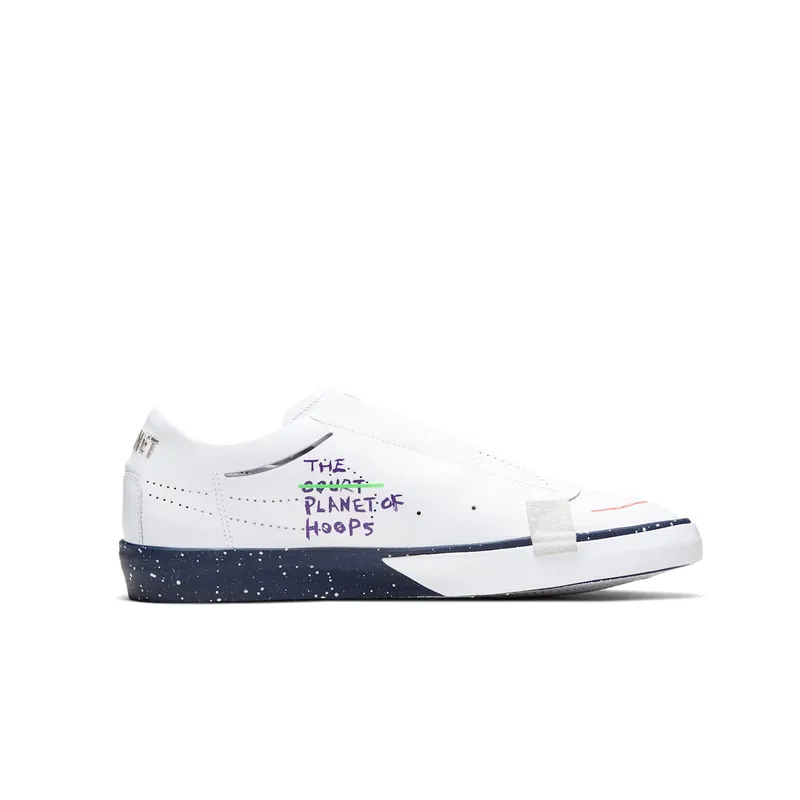 Nike Blazer Low Slip Planet of Hoops White/Midnight Navy (CW2619-141)