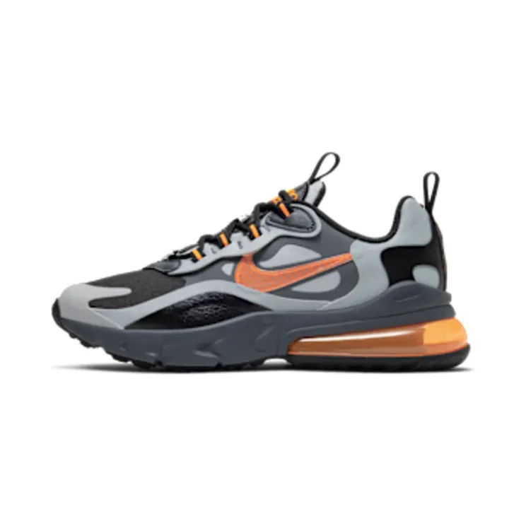 Nike Air Max 270 React Winter “Black / Wolf Grey / Dark Grey / Total Orange” (BQ4760-001)