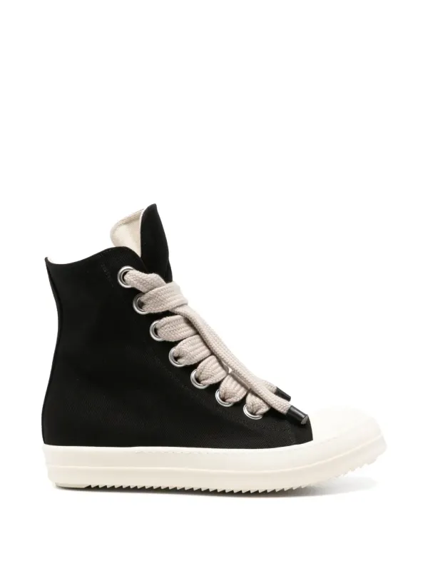 Rick Owens DRKSHDW Jumbolace high-top lace-up sneakers – Black (DU02F6818DOW2)