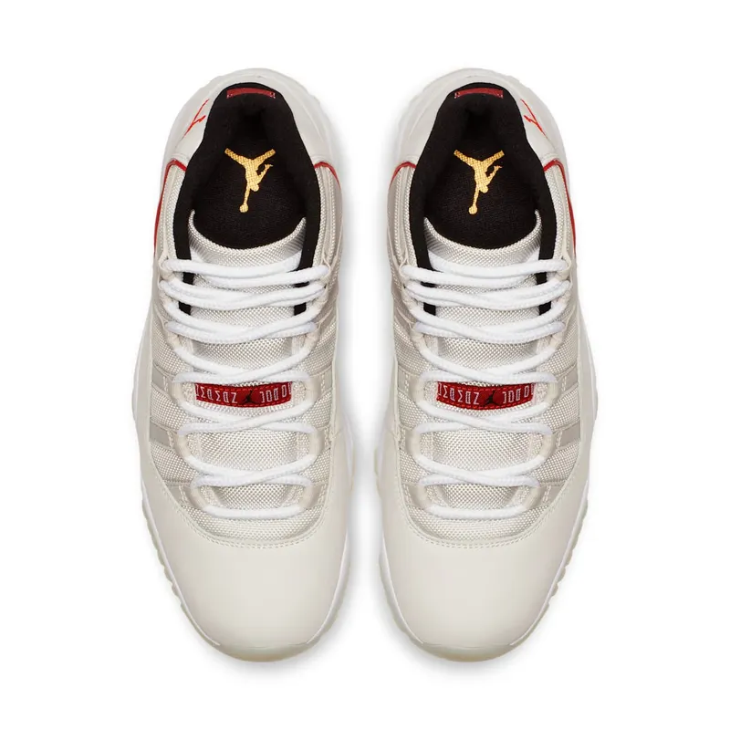Jordan 11 Retro Platinum Tint Platinum Tint/Sail-University Red-Black (378037-016)