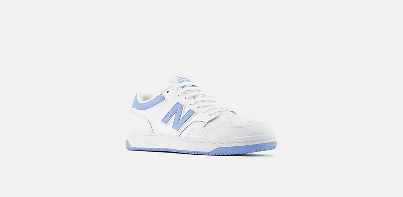 New Balance 480 UNC White Team Carolina Light Aluminum (BB480LTC)