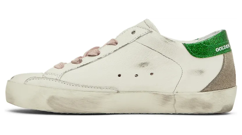 Golden Goose Kids White & Green Super-Star Classic Sneakers (GYF00102.F002838.10979) (3)