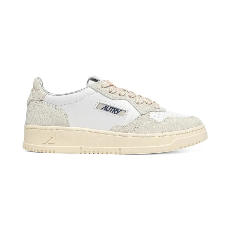 Autry Medalist Leather Low White Glitter (AULW-TA01)
