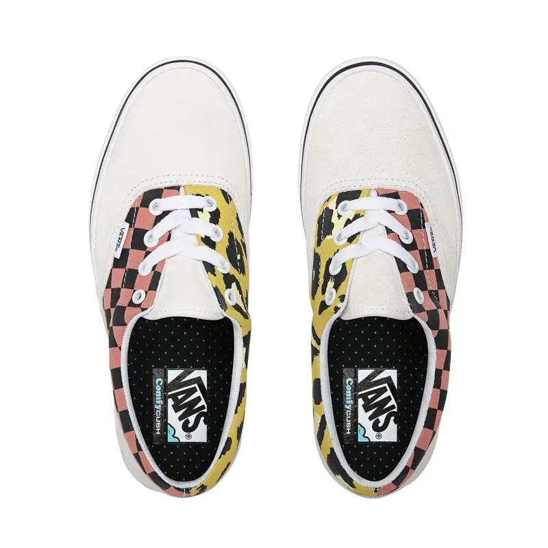 VANS Mixed Media Comfycush Era Shoes (White)