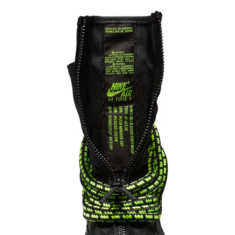 Nike SF Air Force 1 High Black Volt Black/Black-Volt (AA1128-003)