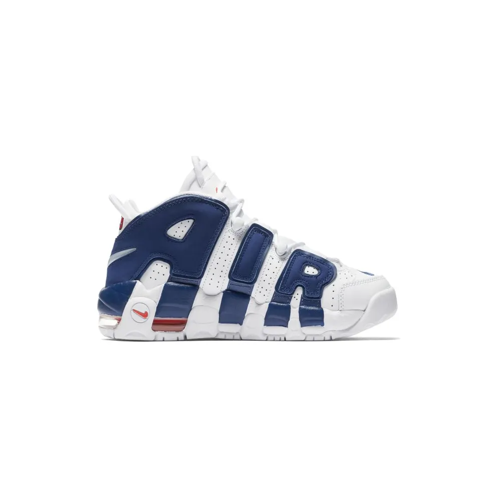 Nike Air More Uptempo Knicks (GS) White/Deep Royal Blue-Team Orange (415082-103)