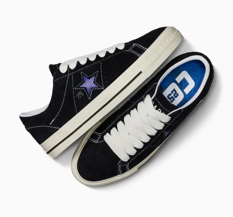 Converse CONS x Quartersnacks One Star Pro Black/Egret/Hyper Blue (A09555C)