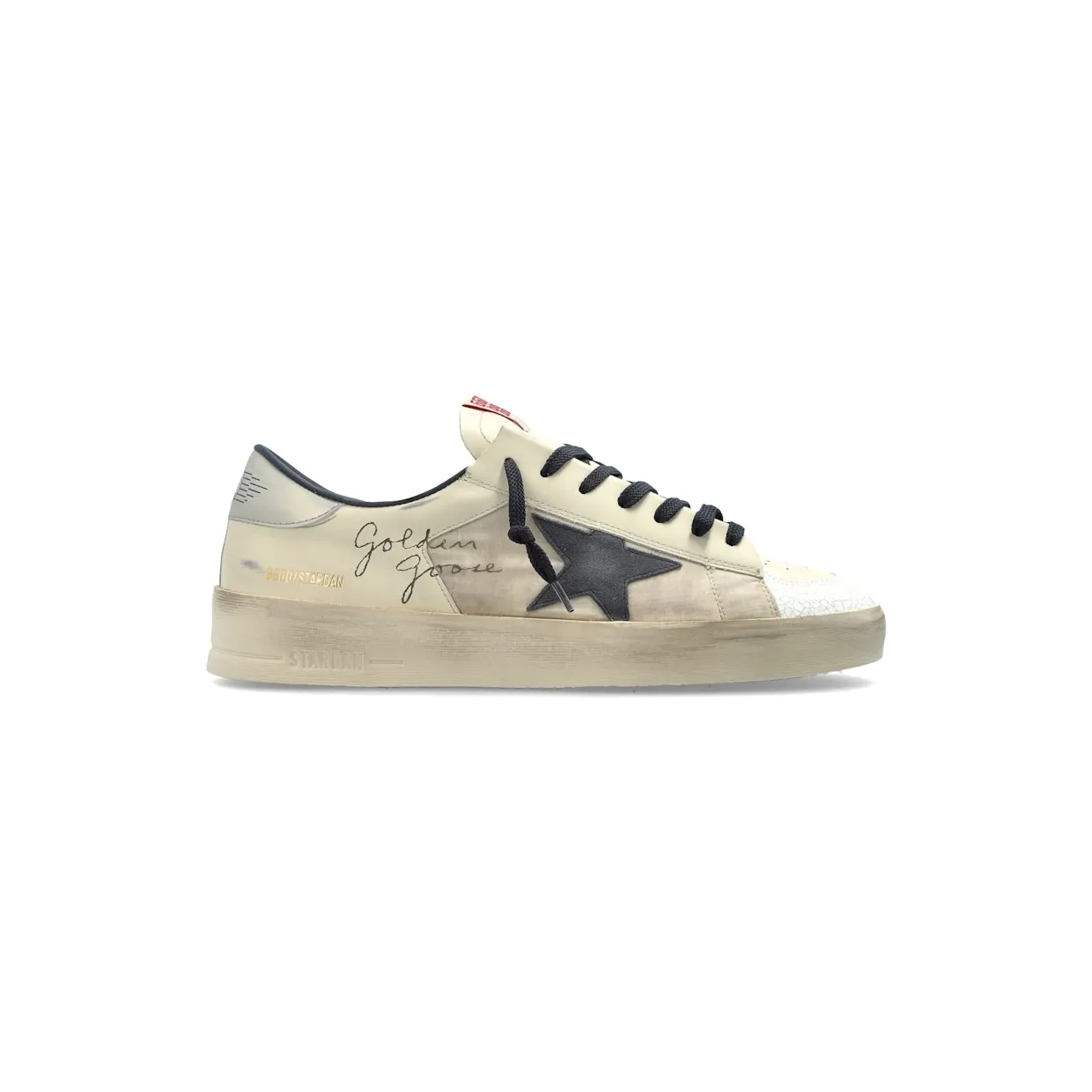 Golden Goose Stardan Cream Navy Silver (GMF00333.F008119.50969)