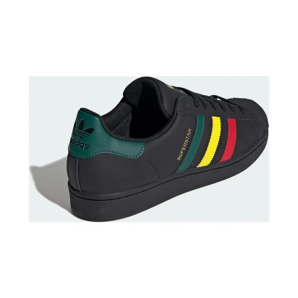 adidas Superstar Core Black / Yellow / Collegiate Green (IH3121)