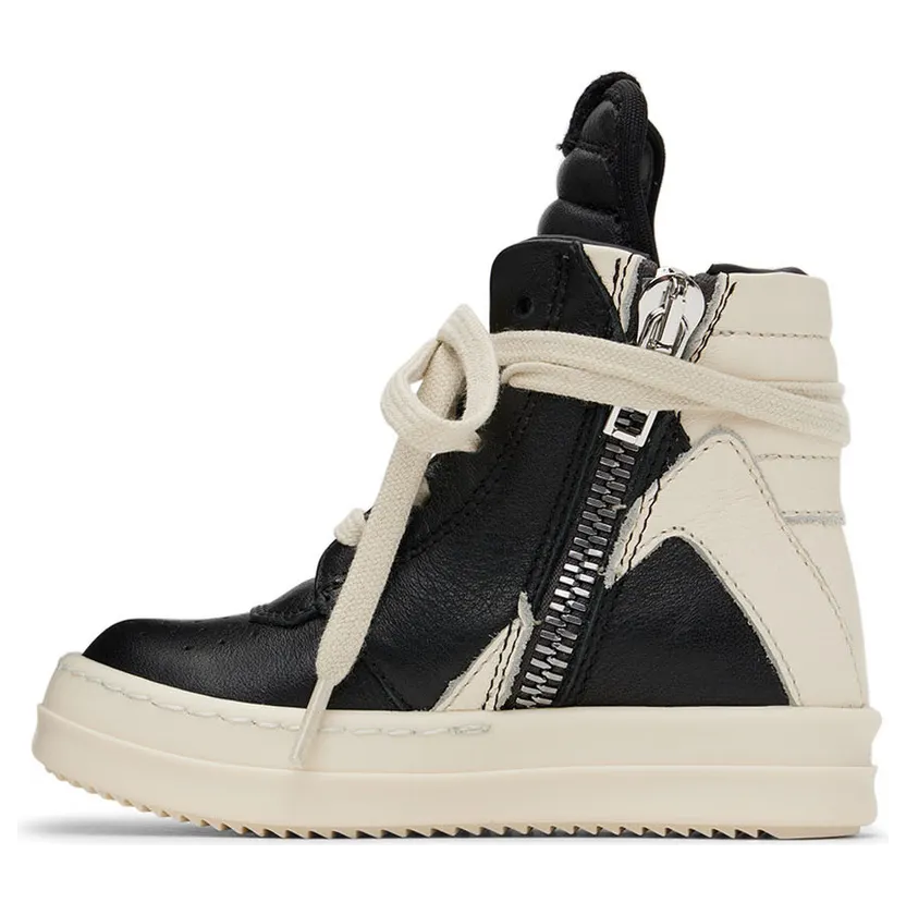 Rick Owens Baby Off-White Geobasket Sneakers (BG02B5896 LMU 02B BG) (3)