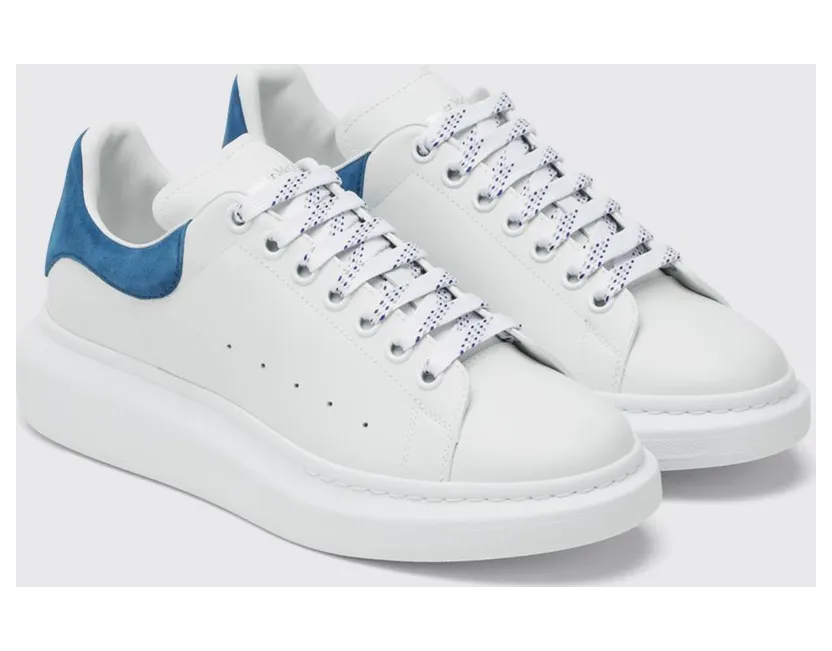 Mcqueen Oversized Sneakers in Leather White (553680UWIAIH9086)