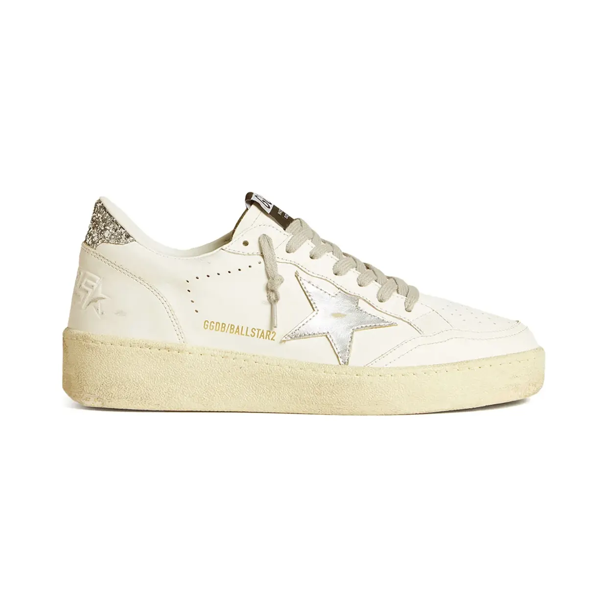 Golden Goose White/silver/platinum glitter Ball Star sneakers GWF00804F006966/T_GOLDE-80185_500-41