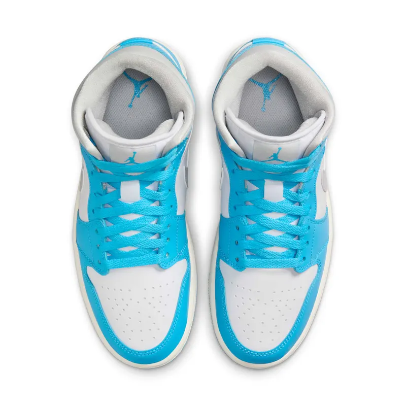 Jordan 1 Mid “Dark Powder Blue White Sail Neutral Grey” (BQ6472-400)