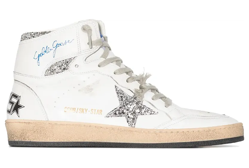 Golden Goose Sky-Star High-Top-Sneakers – Weiß (GWF00230F002192)