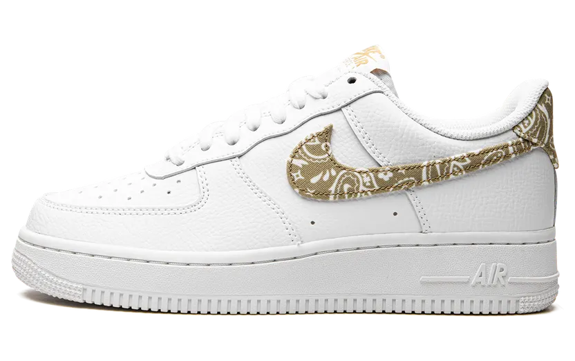 Nike Air Force 1 Low Olive Paisley – “White / White / Barley” (DJ9942-101)