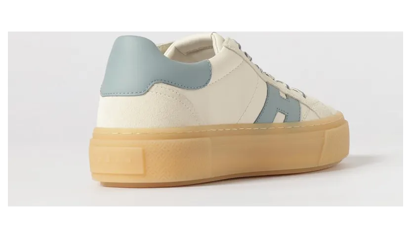 Hogan Crosswind Leather Sneakers Gnawed Blue (HXW7050GB00V1N0RVJ) (2)